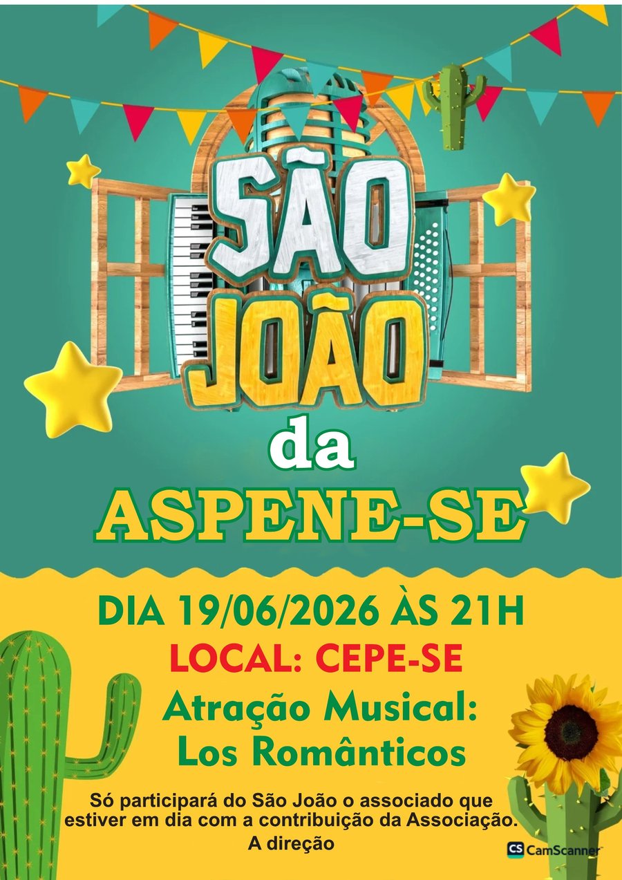São João da ASPENE-SE 2026
